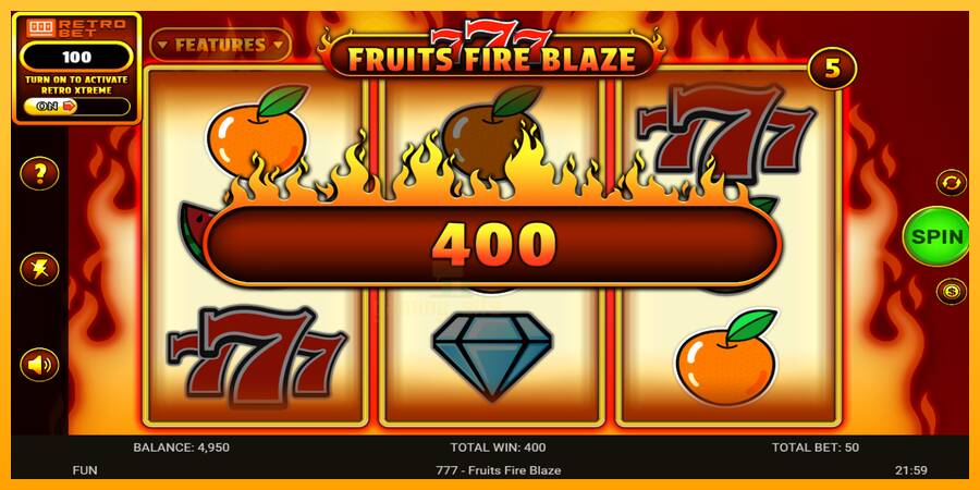 777 - Fruits Fire Blaze gaming machine for money, picture 4