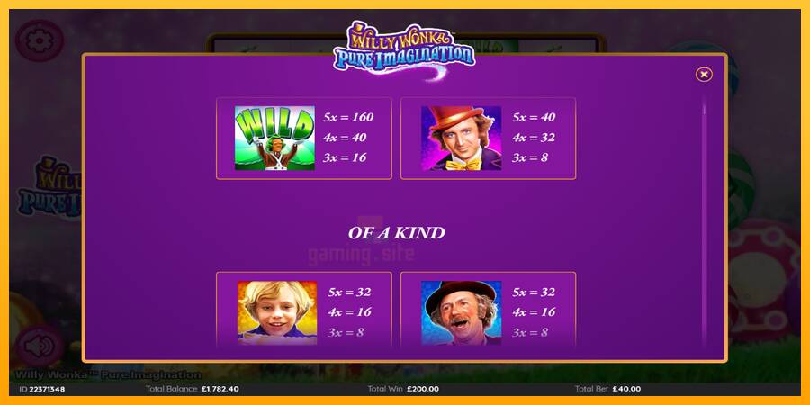 Willy Wonka Pure Imagination gaming machine for money, picture 6