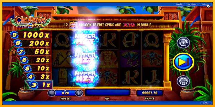 Cleopatra Hyper Hits gaming machine for money, picture 4