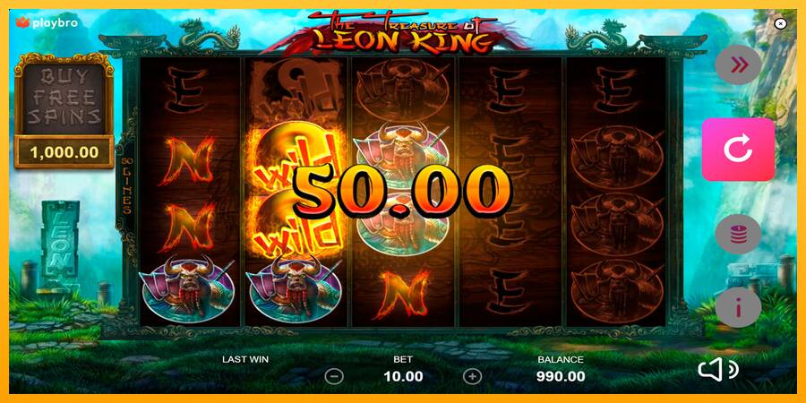 The Treasure of Leon King gaming machine for money, picture 2