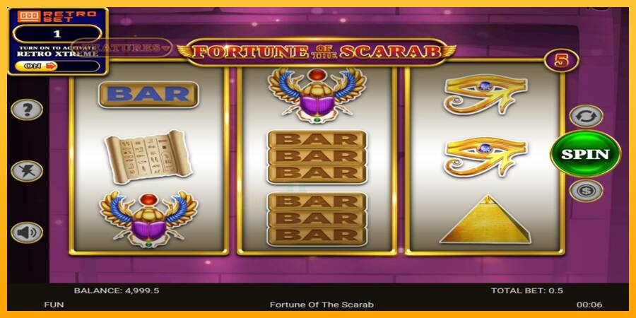 Fortune of the Scarab gaming machine for money, picture 2