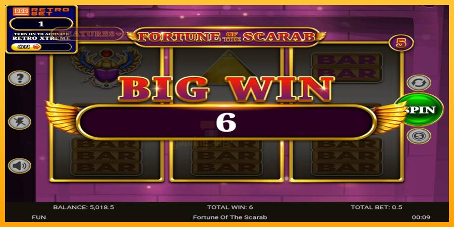 Fortune of the Scarab gaming machine for money, picture 3