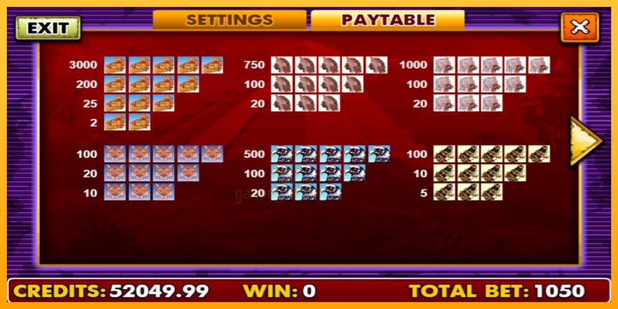 Aztec Gold gaming machine for money, picture 4