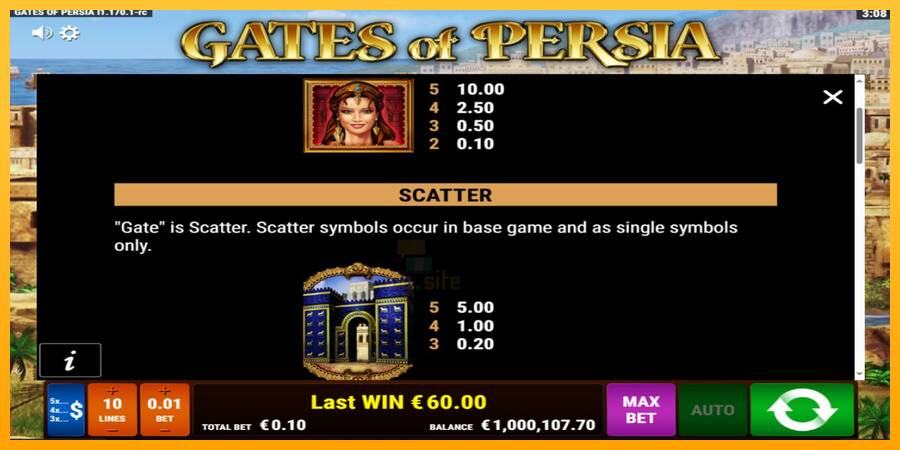 Gates of Persia gaming machine for money, picture 5