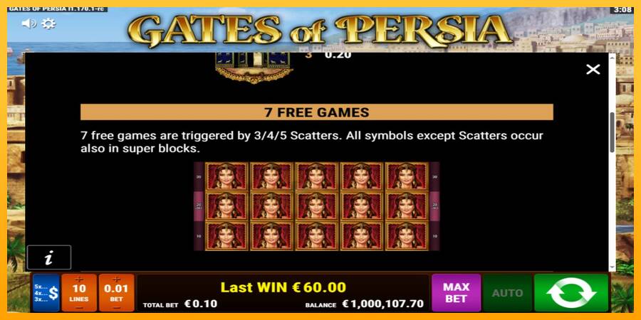 Gates of Persia gaming machine for money, picture 6