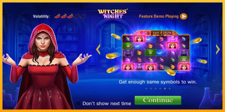 Witches Night gaming machine for money, picture 1