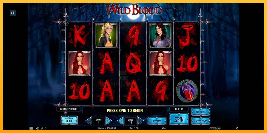 Wild Blood gaming machine for money, picture 1