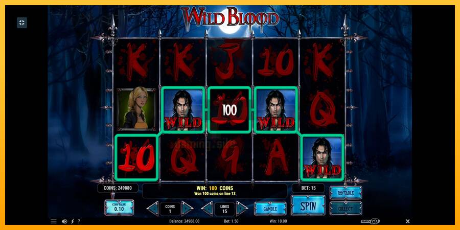 Wild Blood gaming machine for money, picture 2