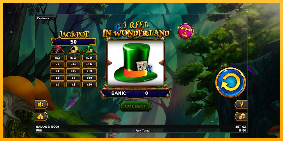 1 Reel In Wonderland gaming machine for money, picture 2