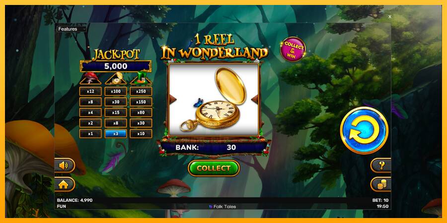 1 Reel In Wonderland gaming machine for money, picture 3