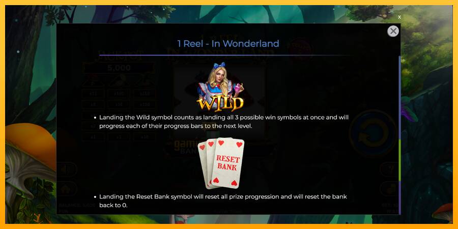 1 Reel In Wonderland gaming machine for money, picture 7