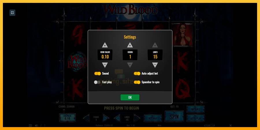 Wild Blood gaming machine for money, picture 7