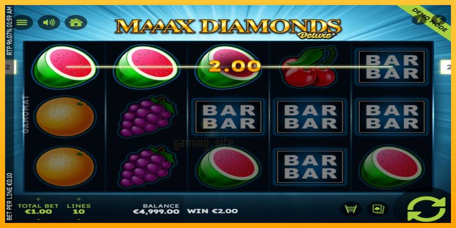 Maaax Diamonds Deluxe gaming machine for money, picture 3