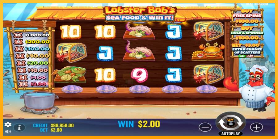 Lobster Bobs Sea Food & Win It gaming machine for money, picture 3