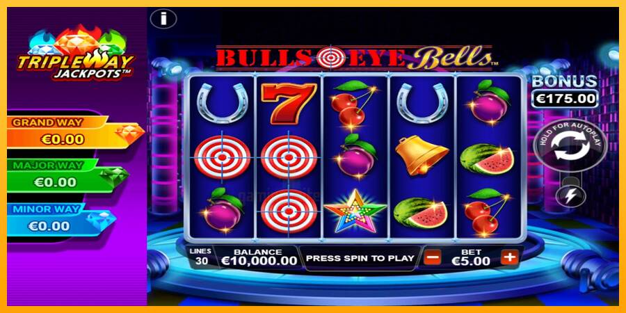 Bulls Eye Bells gaming machine for money, picture 1