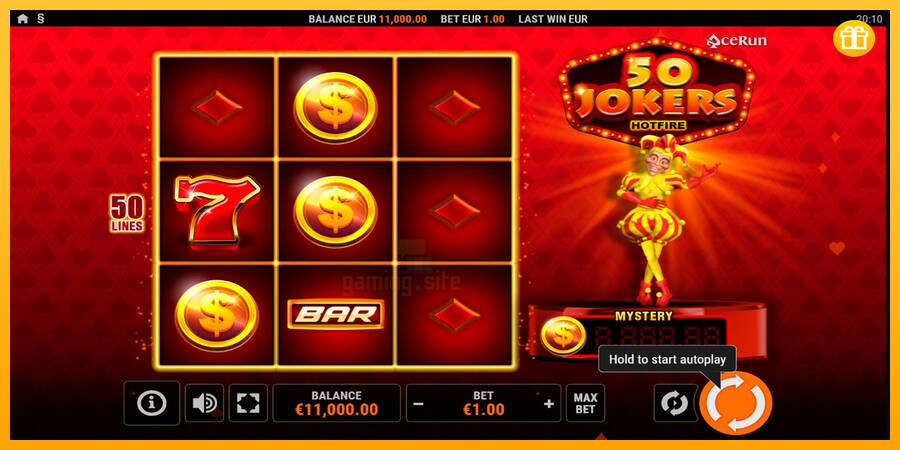 50 Jokers Hotfire gaming machine for money, picture 1