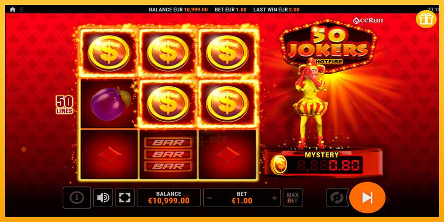 50 Jokers Hotfire gaming machine for money, picture 3