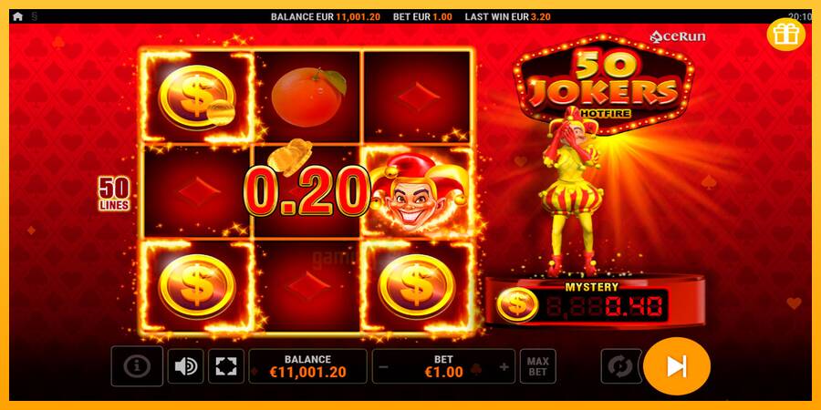 50 Jokers Hotfire gaming machine for money, picture 4