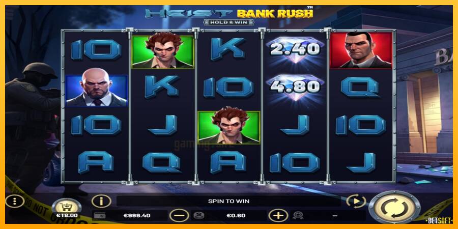 Heist: Bank Rush gaming machine for money, picture 1