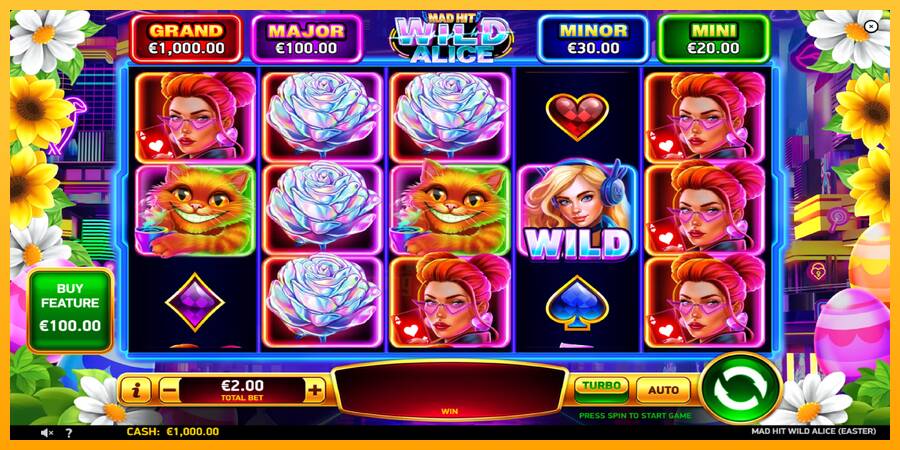 Mad Hit Wild Alice Easter gaming machine for money, picture 2