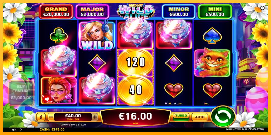 Mad Hit Wild Alice Easter gaming machine for money, picture 3