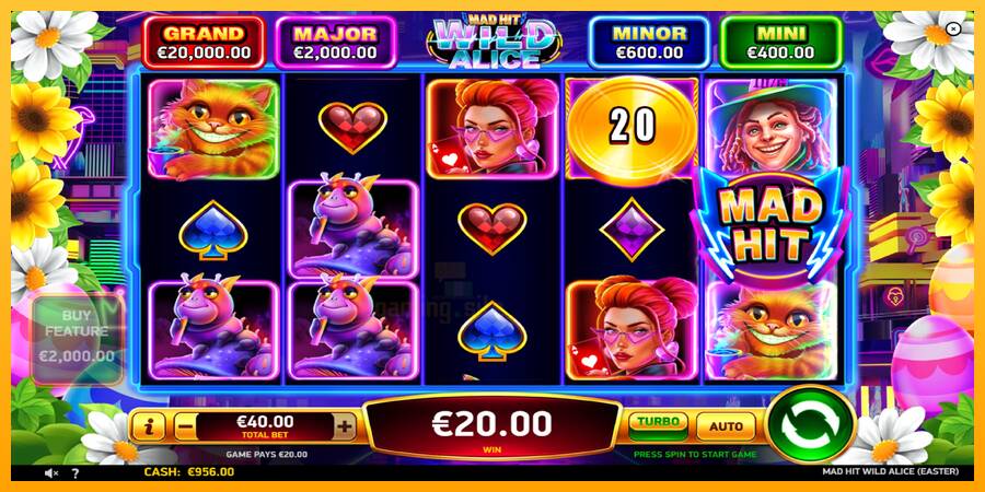 Mad Hit Wild Alice Easter gaming machine for money, picture 4