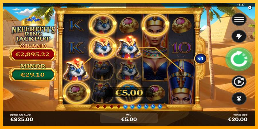 Nefertitis Ring Jackpot gaming machine for money, picture 3