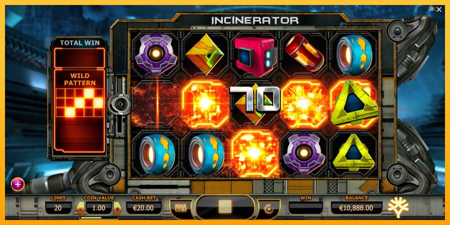 Incinerator gaming machine for money, picture 4