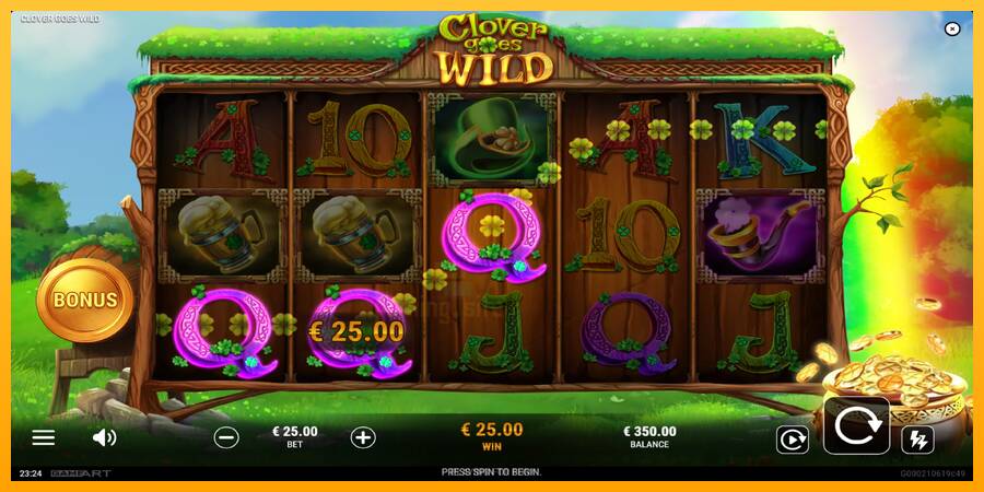 Clover Goes Wild gaming machine for money, picture 3