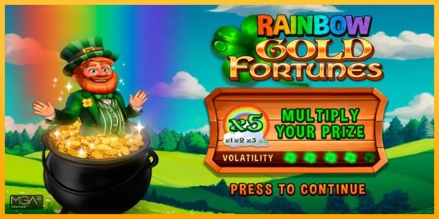 Rainbow Gold Fortunes gaming machine for money, picture 1