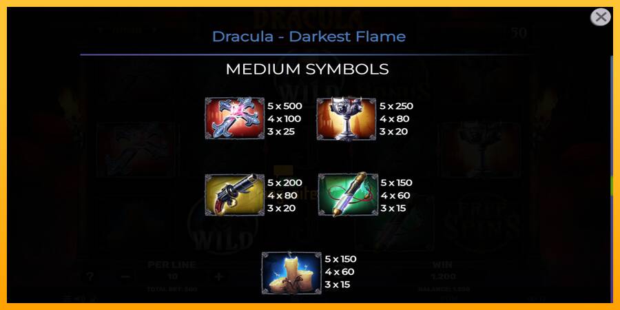 Dracula - Darkest Flame gaming machine for money, picture 6