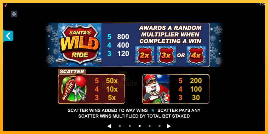 Santas Wild Ride gaming machine for money, picture 7