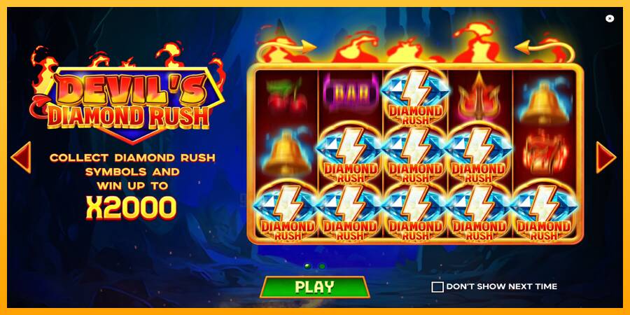 Devils Diamond Rush gaming machine for money, picture 1