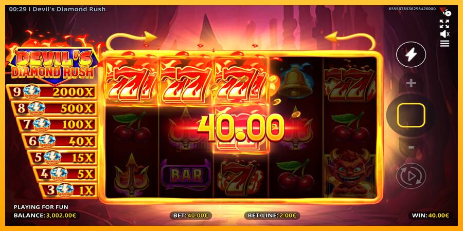 Devils Diamond Rush gaming machine for money, picture 4