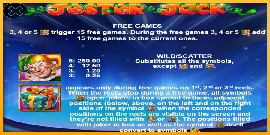 Jester Jack gaming machine for money, picture 4