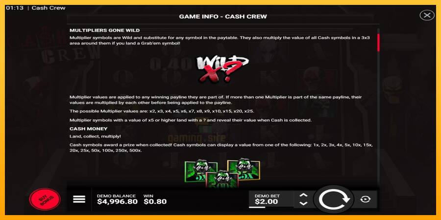 Cash Crew gaming machine for money, picture 4