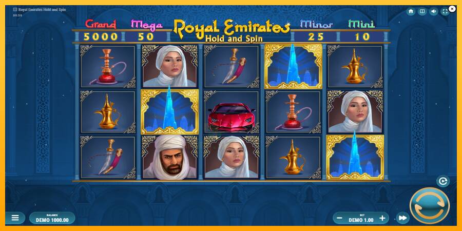 Royal Emirates Hold and Spin gaming machine for money, picture 2