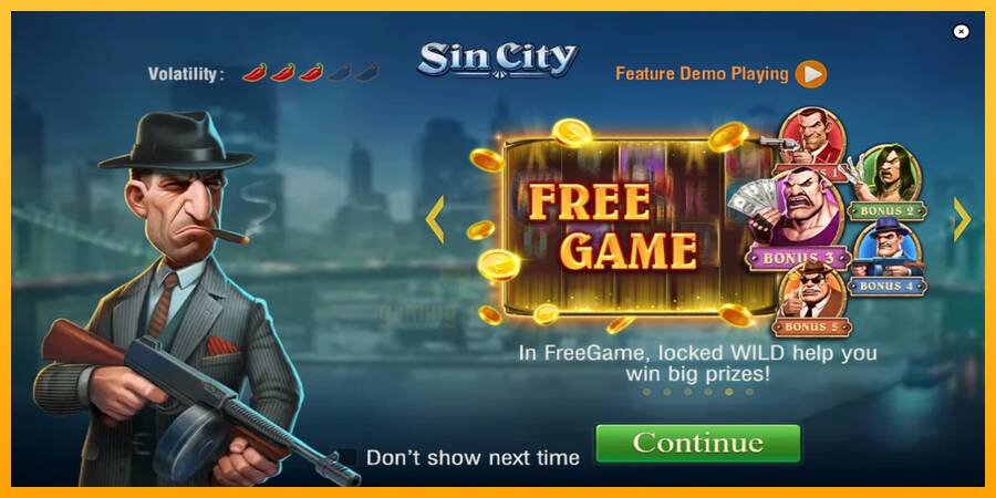 Sin City gaming machine for money, picture 1