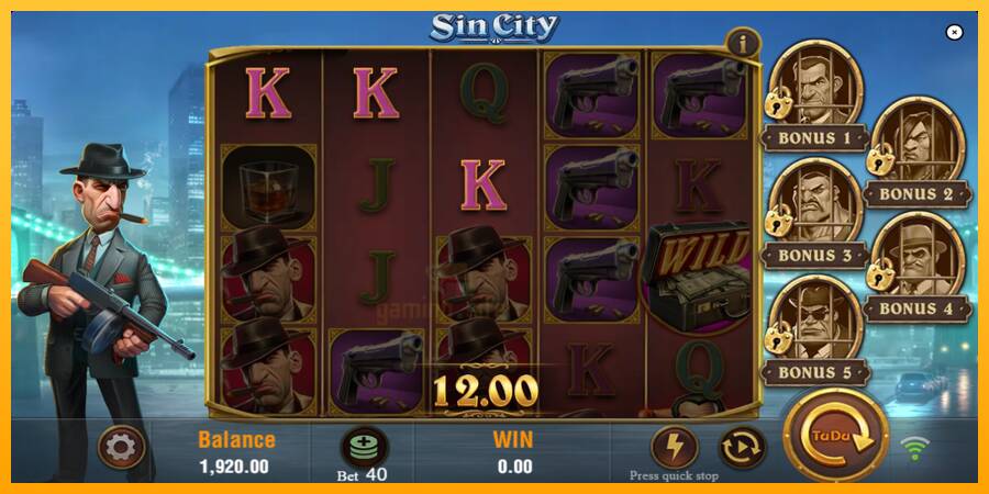 Sin City gaming machine for money, picture 3