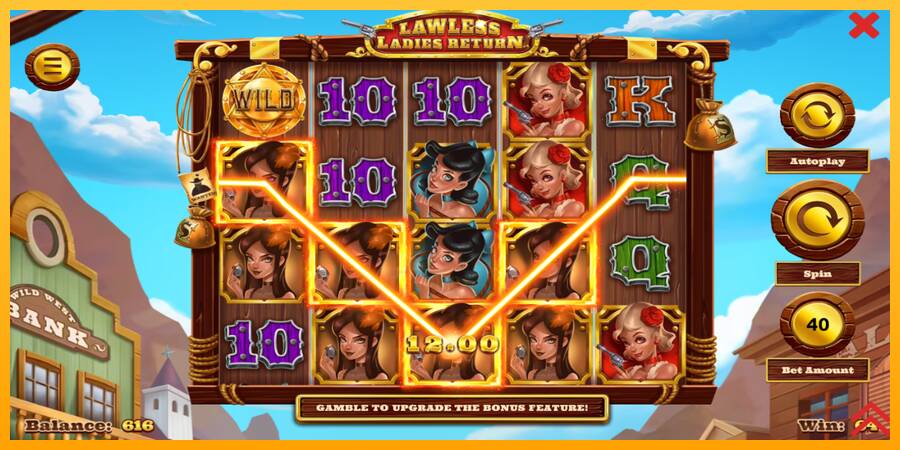 Lawless Ladies Return gaming machine for money, picture 4