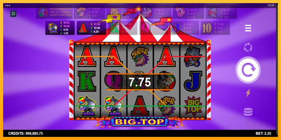 Big Top gaming machine for money, picture 4