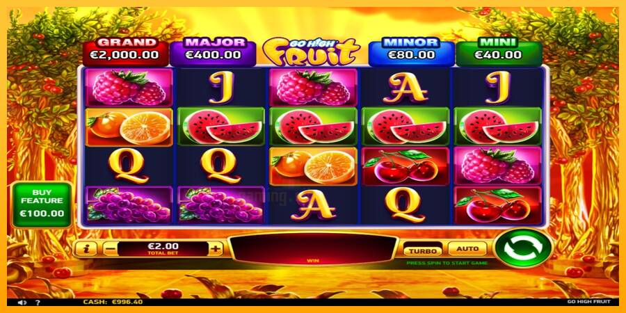 Go High Fruit gaming machine for money, picture 2