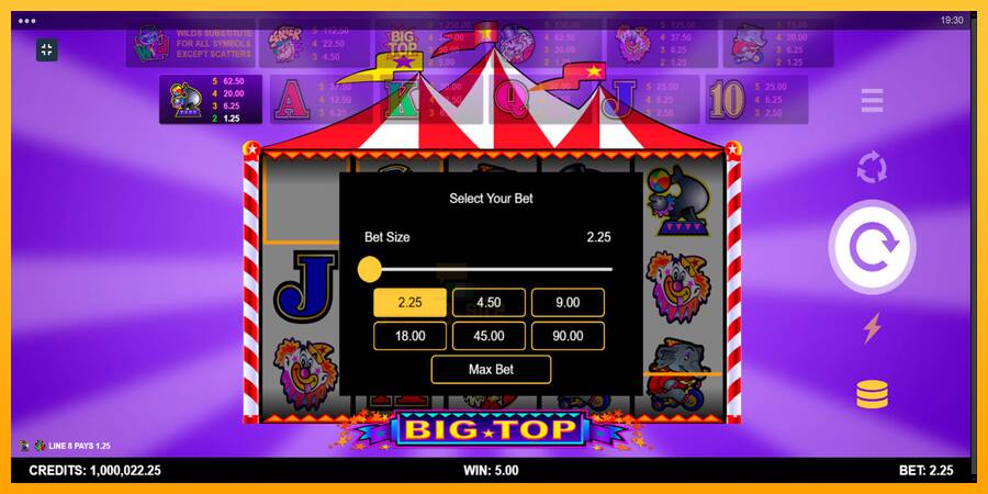 Big Top gaming machine for money, picture 10