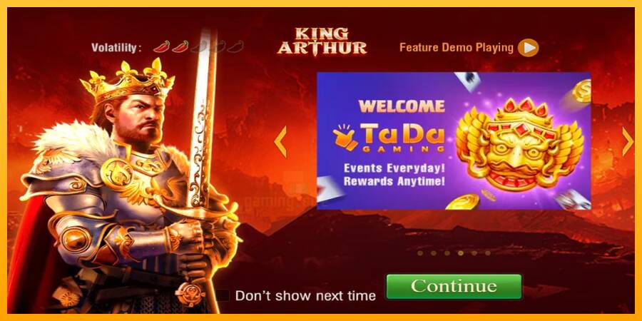 King Arthur gaming machine for money, picture 1