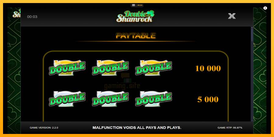 Double Shamrock gaming machine for money, picture 5