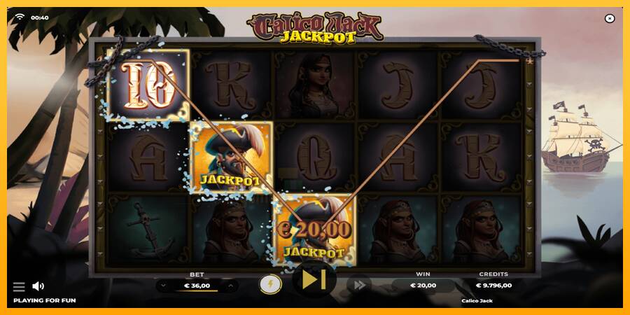 Calico Jack Jackpot gaming machine for money, picture 4