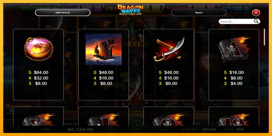 Dragon Waves - Rings of Fortune gaming machine for money, picture 6