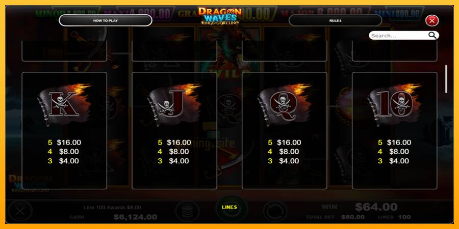 Dragon Waves - Rings of Fortune gaming machine for money, picture 7