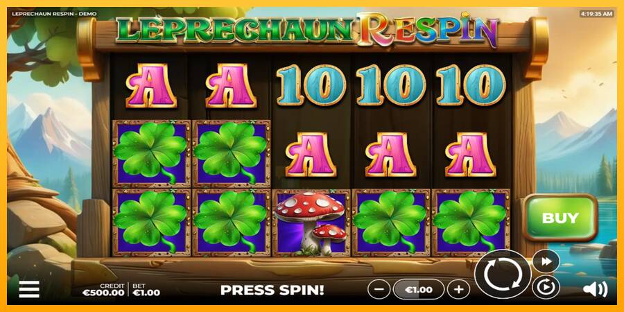 Leprechaun Respin gaming machine for money, picture 2