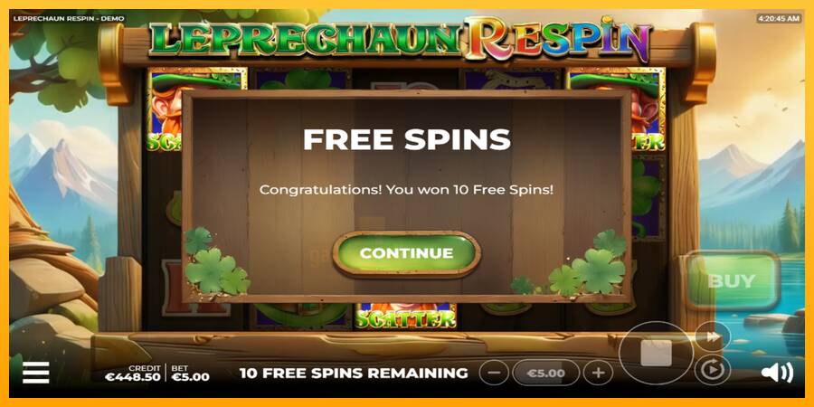 Leprechaun Respin gaming machine for money, picture 4